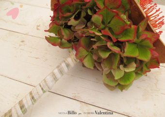 Il legno e i cristalli per un bouquet d’effetto